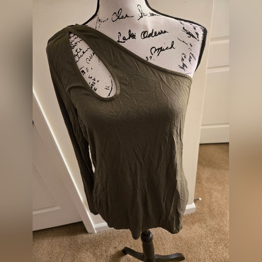 Olive Green Sleeveless Top
